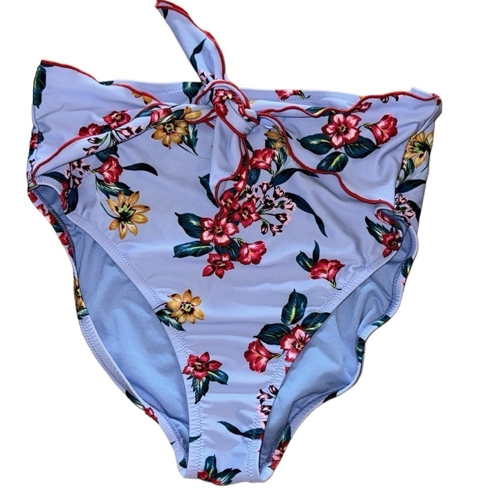 Jessica Simpson Lavender Florida Wrap Tie Bikini Bottoms XL